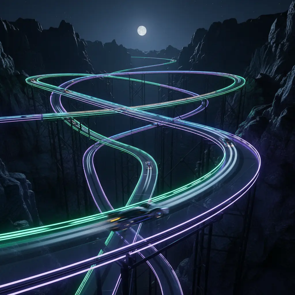 Neon Racing Track