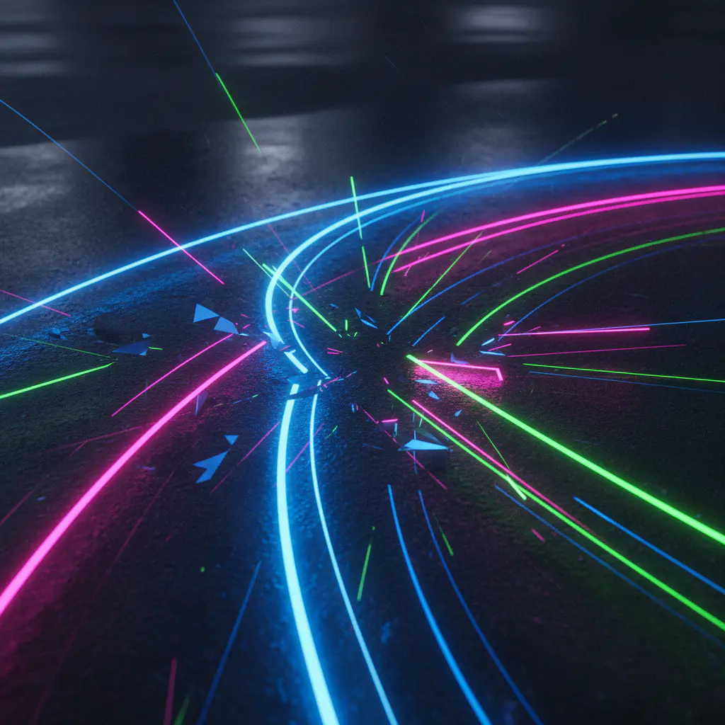 Abstract Racing Graphic